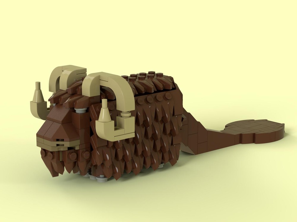 Lego Bantha Minifig Scale