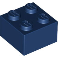 Lego Brick 2 x 2 / Dark Blue