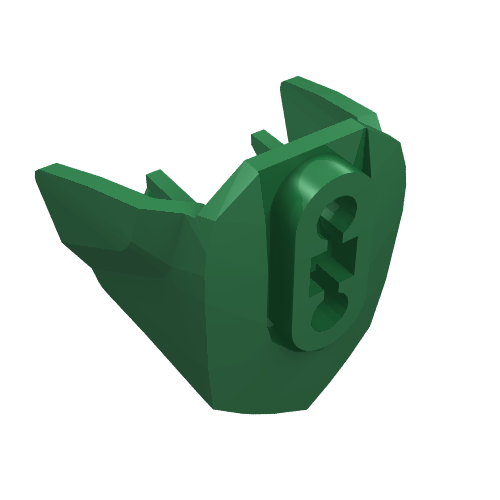 Lego Large Figure Limb Cover, Size 3, Armor with Ball Joint Socket / Green