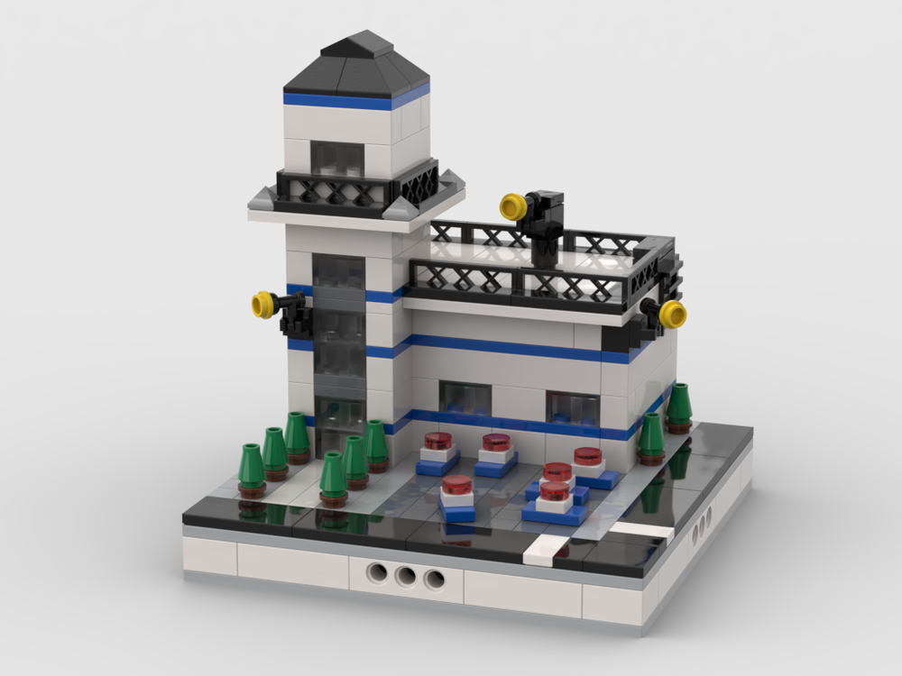 Lego Police Station for a Mini Modular City