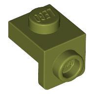 Lego Bracket 1 x 1 - 1 x 1 / Olive Green