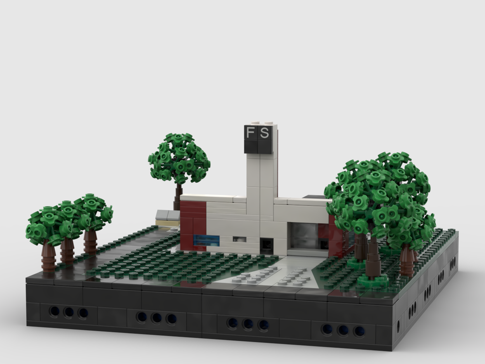 Lego Fire Station 4 at 1/200th Scale
