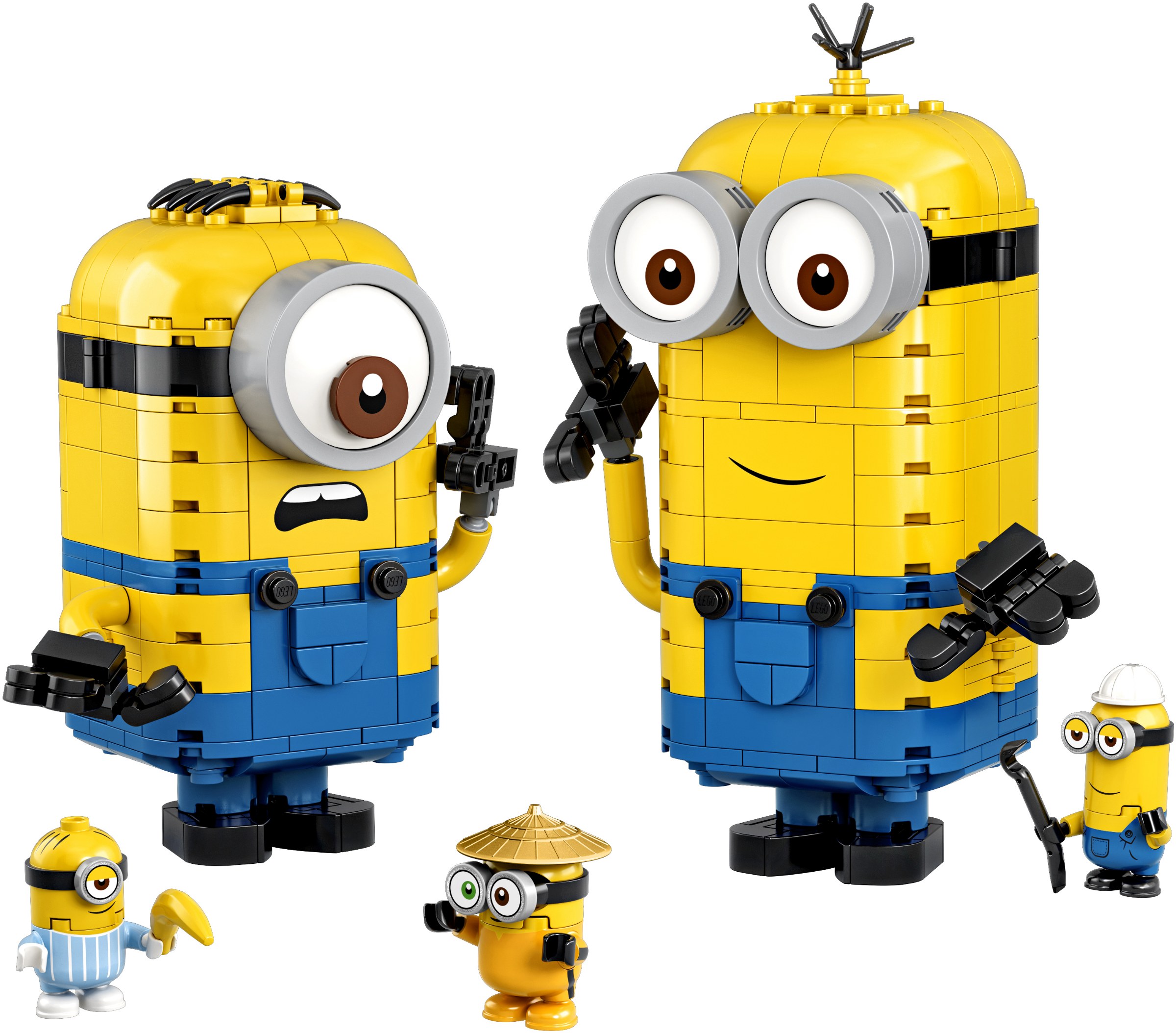 Lego Brick-Built Minions and Their Lair
