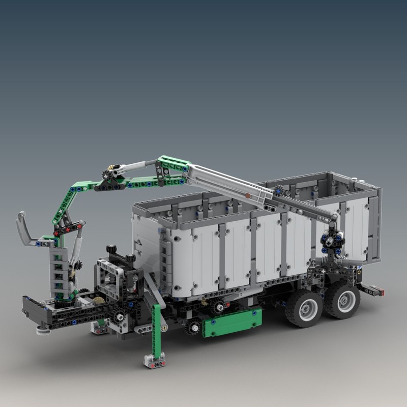 Lego Dump trailer with crane