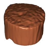 Lego Hair Flat Top, Tall / Dark Orange