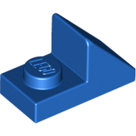 Lego Brick Sloped 45° 2 x 1 with 2/3 Cutout [New Version] / Blue