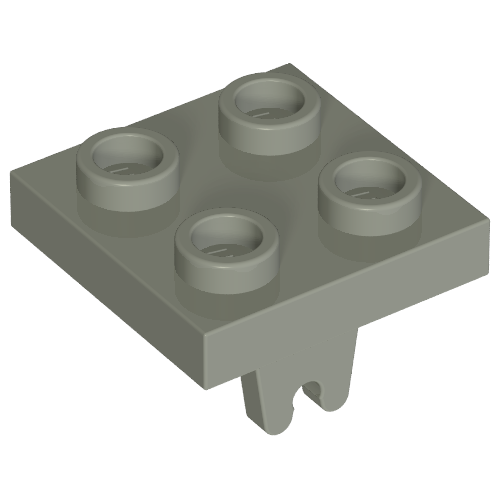 Lego Plate Special 2 x 2 with Wheel Holder Bottom
