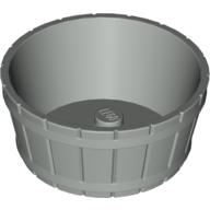 Lego Barrel Half Large / Light Gray