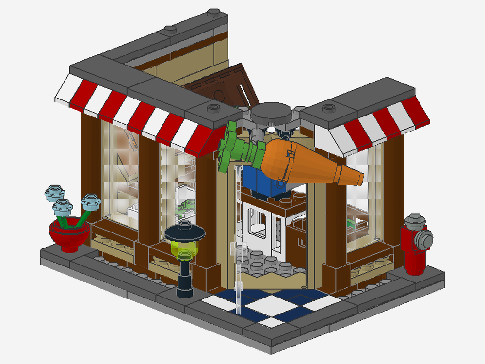 Lego Townhouse Produce Store