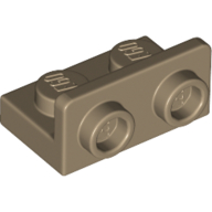 Lego Bracket 1 x 2 - 1 x 2 Inverted / Dark Tan
