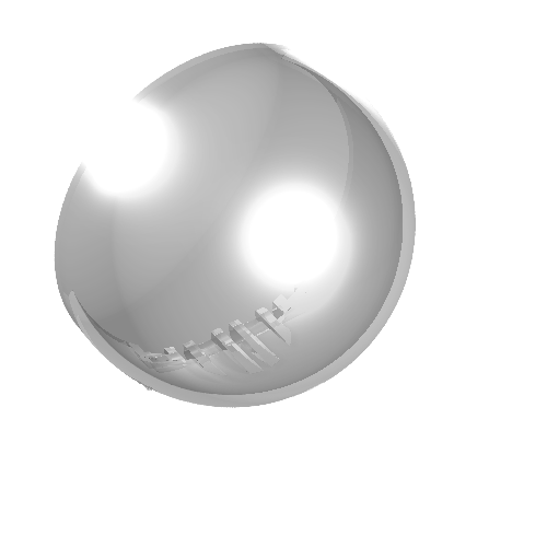 Lego Windscreen 6 x 6 x 3 Canopy Half Sphere with Hinge [Plain] / Trans-Clear