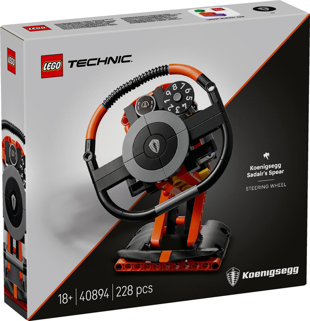 Lego Koenigsegg Sadair's Spear Steering Wheel