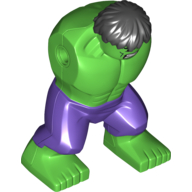 Lego Body Giant, Hulk with Dark Purple Pants Print / Bright Green