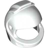 Lego Helmet Space, Black Neck Pattern / White