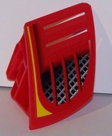 Lego Technic, Panel RC Car Mudguard Small, Left with Vents Pattern (Sticker) - Set 8378