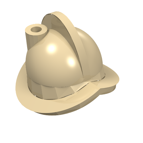 Lego Helmet, Conquistador / Tan