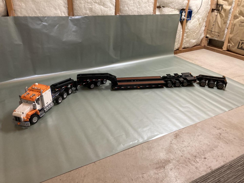 Lego 13 axle lowboy trailer