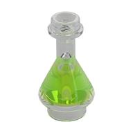 Lego Equipment Bottle / Erlenmeyer Flask with Trans-Bright Green Fluid Pattern