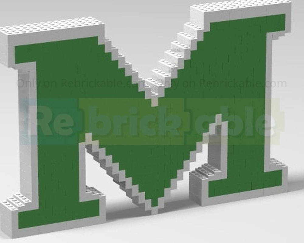 Lego Marshall University “M”