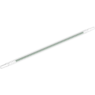 Lego Flexible Ribbed Hose 8mm Ends 19L with Dark Green Centre Pattern / Trans-Clear