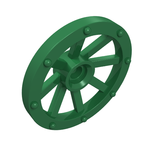 Lego Wheel Wagon Small (27mm D.) / Green