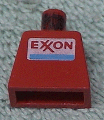 Lego Torso Exxon Logo Pattern / Red
