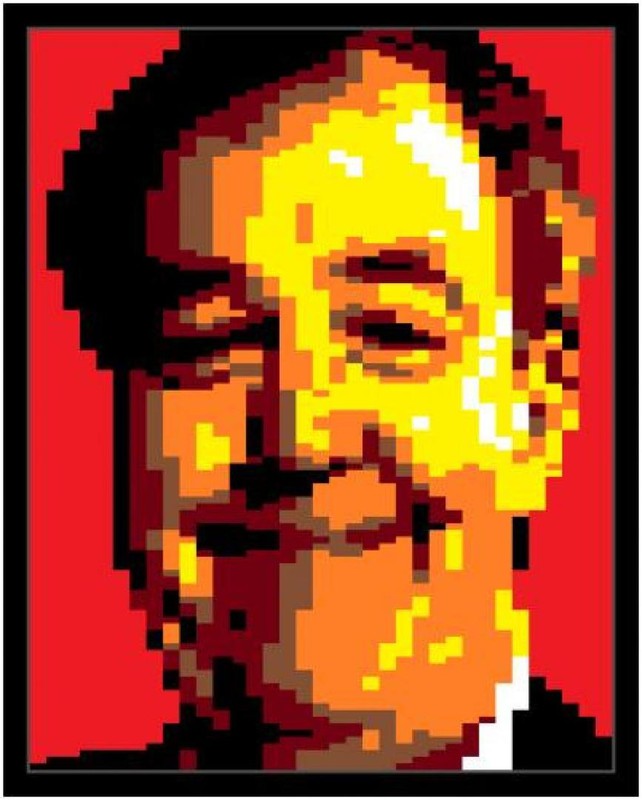 Lego JEREMY CLARKSON (UK TV PRESENTER) CELEBRITY PORTRAIT