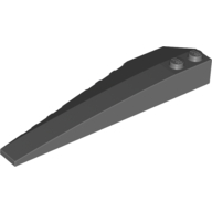 Lego Brick Wedged, Curved 10 x 3 Right / Dark Bluish Gray