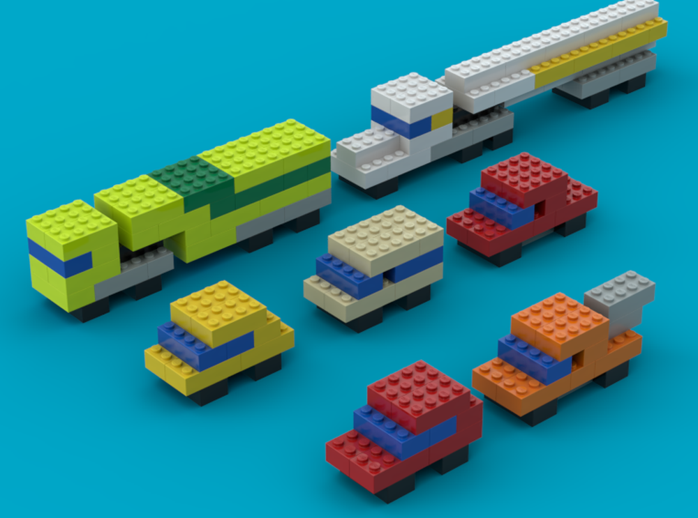 Lego 2x4 Vehicles
