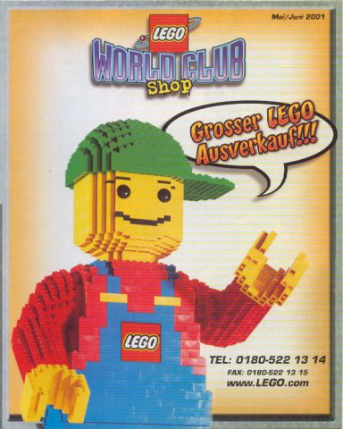 Lego 2001 Insert - World Club Magazine German - May/June Foldout (4328969)
