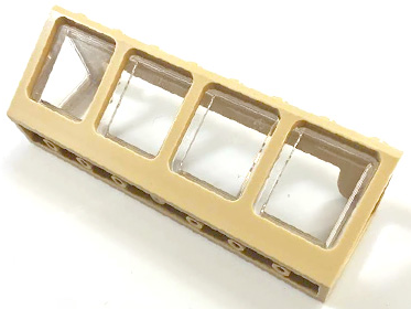 Lego Window 2 x 8 x 2 Boat with Trans-Clear Glass (89648 / 89649)