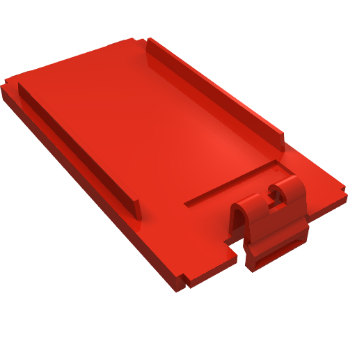 Lego Battery Cover, 9V Small / Red