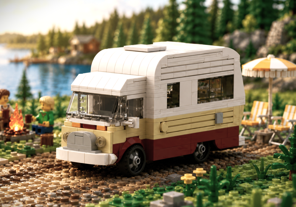 Lego VW T2 Karmann Mobil