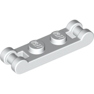 Lego Plate Special 1 x 2 with Handles on Ends / White
