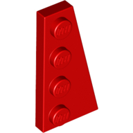 Lego Wedge Plate 4 x 2 Right / Red