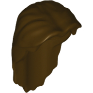 Lego Hair Long / Dark Brown