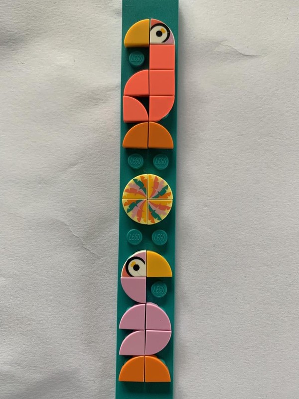 Lego Flamingo birds dots bracelet