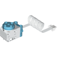 Lego Motor, Small Angular, SPIKE, White Housing, White Wire