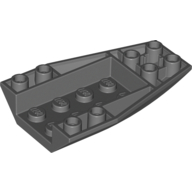 Lego Brick Wedged, Curved Inverted 6 x 4 / Dark Bluish Gray
