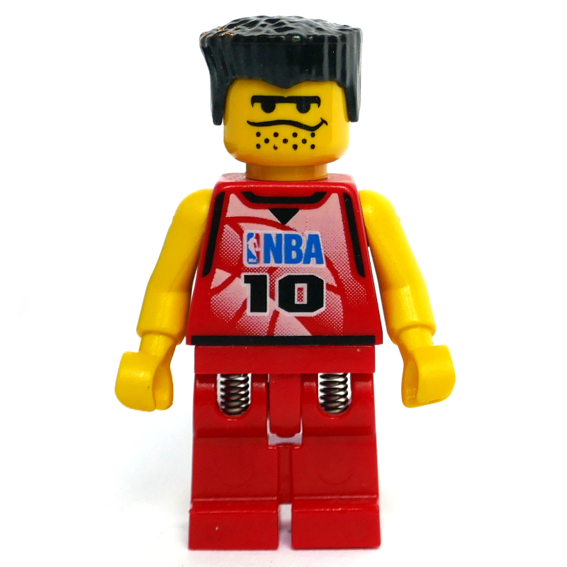 Lego Basketball Player, Red  Torso, Red Legs #10