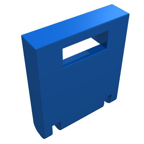 Lego Box 2 x 2 x 2 Door with Slot / Blue