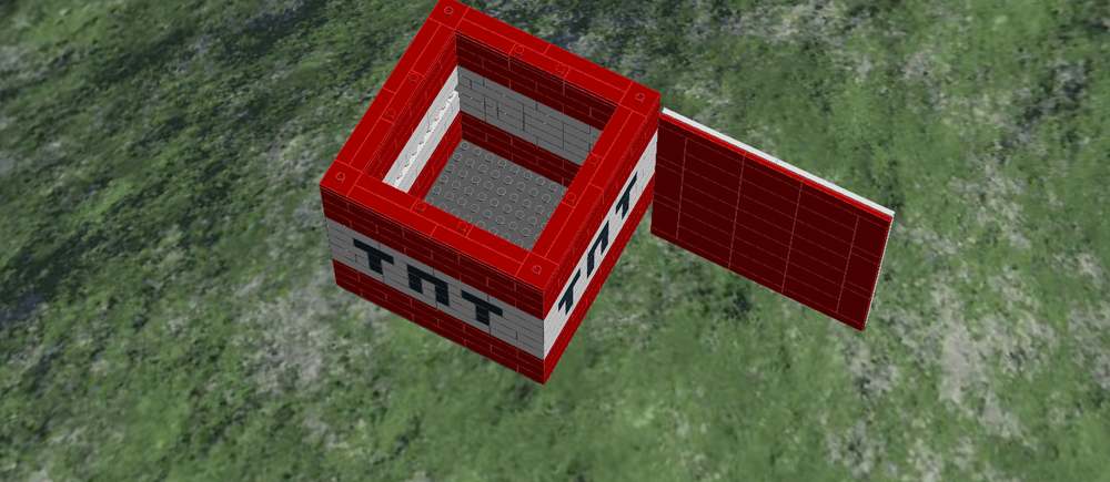 Lego Minecraft TNT Cube