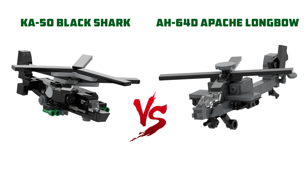 Lego AH-64D Apache / KA-50 Black Shark Versus Pack