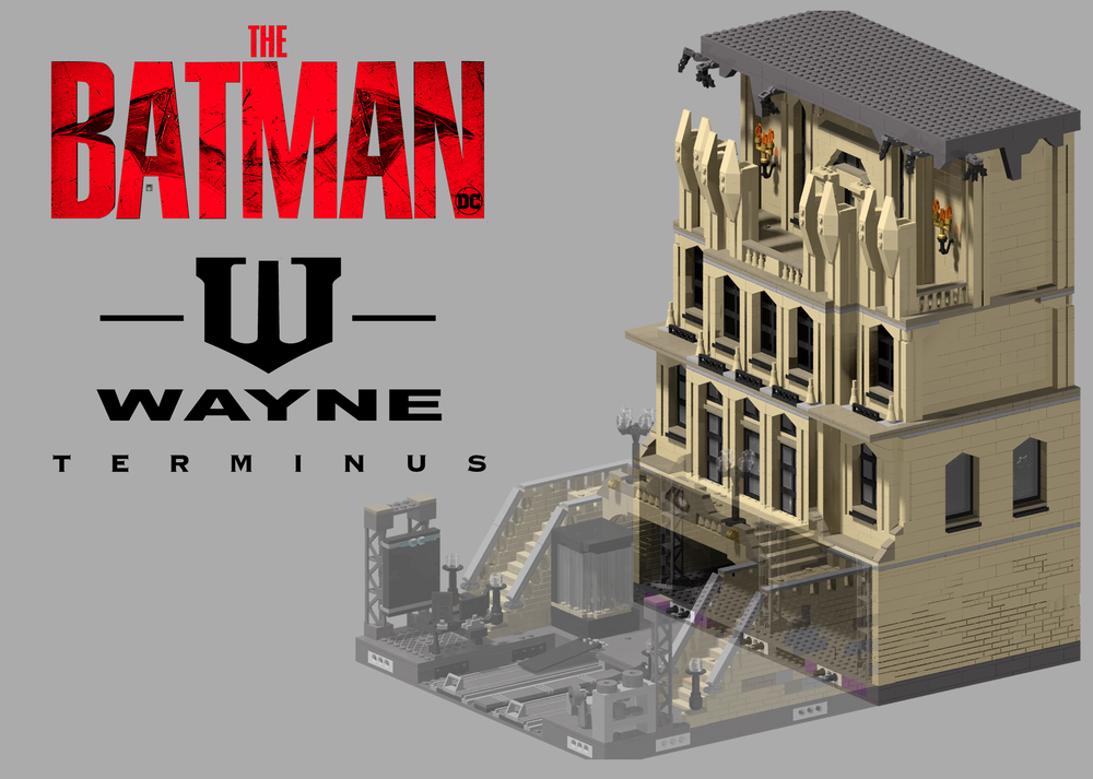 Lego Wayne Terminus Tower - Batcave