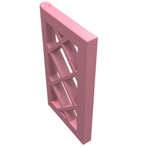 Lego Window 1 x 2 x 3 Pane Latticed / Pink