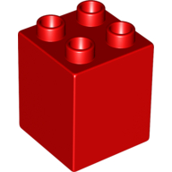 Lego Duplo Brick 2 x 2 x 2 / Red