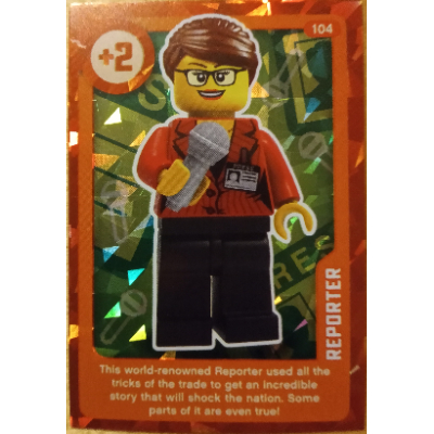Lego Trading Card, Create the World Living Amazingly - Reporter (Foil)
