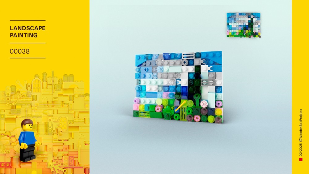 Lego Landscape Painting