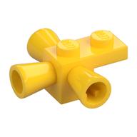 Lego Brick Special 1 x 1 with 3 Speakers / Loudspeakers / Space Positioning Rockets / Yellow