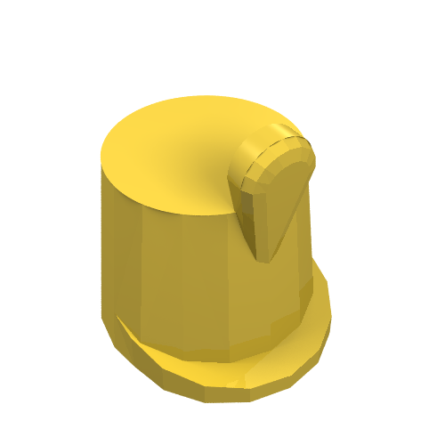 Lego Hat / Imperial Guard Shako / Yellow